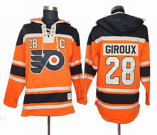 Philadelphia Flyers #28 CLAUDE GIROUX orange Hoody