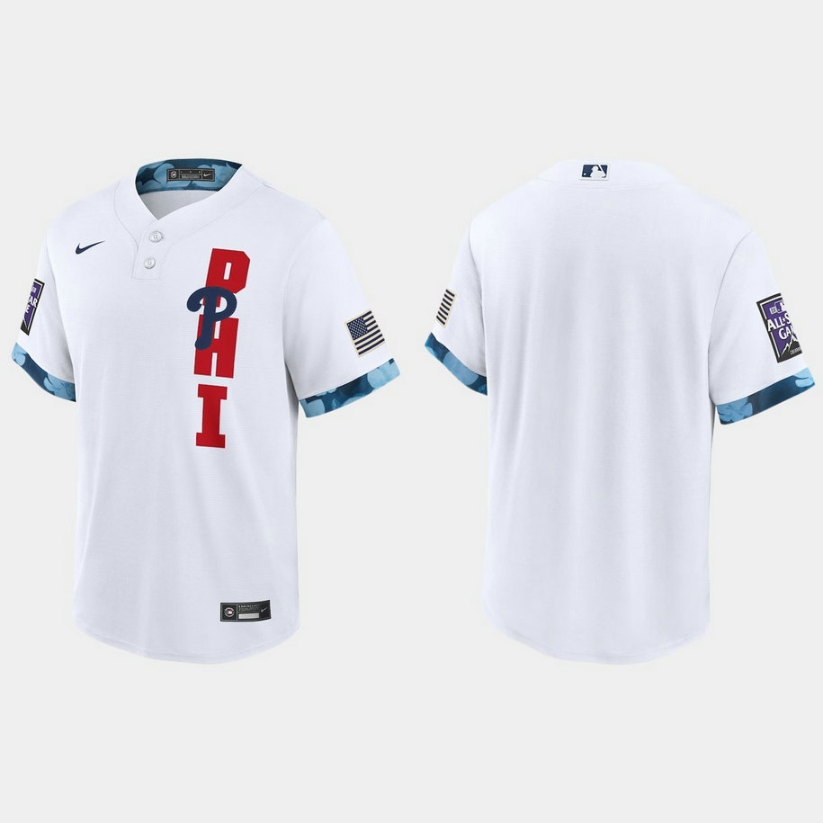 Philadelphia Phillies 2021 Mlb All Star Game Fan's Version White Jersey