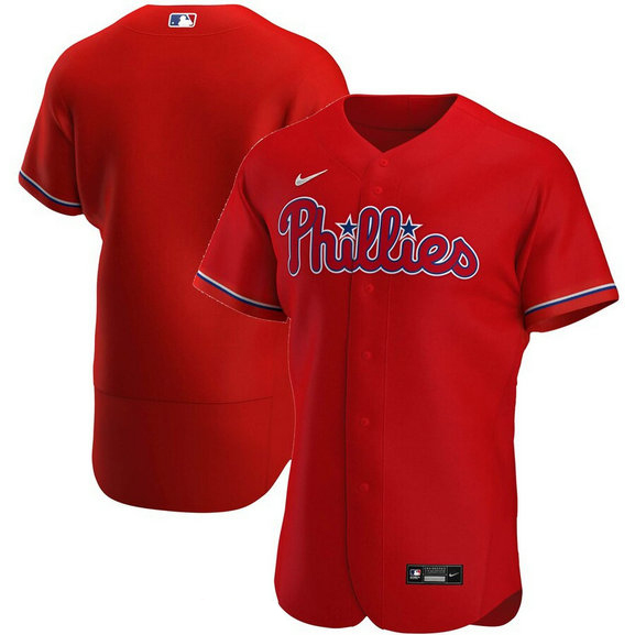 Philadelphia Phillies Men's Nike Red Alternate 2020 Authentic Team MLB Jersey