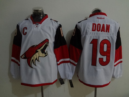 Phoenix Coyotes 19 Shane Doan White Road NHL Jersey