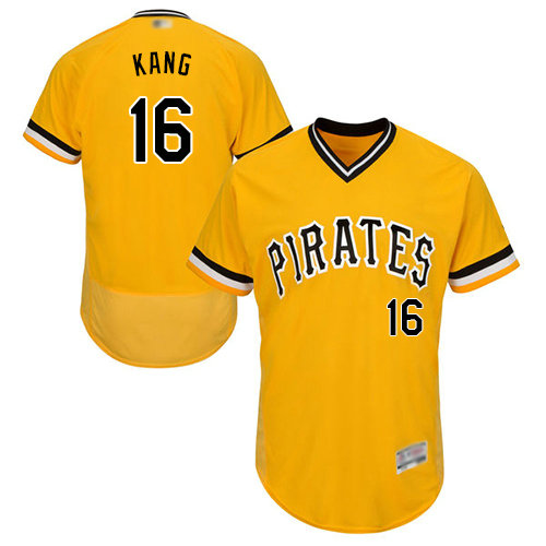 Pirates #16 Jung-ho Kang Gold Flexbase Authentic Collection Stitched Baseball Jersey