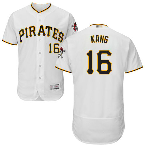 Pirates #16 Jung-ho Kang White Flexbase Authentic Collection Stitched Baseball Jersey