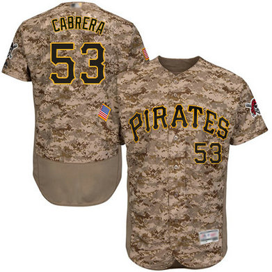 Pirates #53 Melky Cabrera Camo Flexbase Authentic Collection Stitched Baseball Jersey