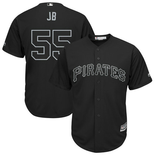 Pirates 55 Josh Bell JB Black 2019 Players' Weekend Player Jersey