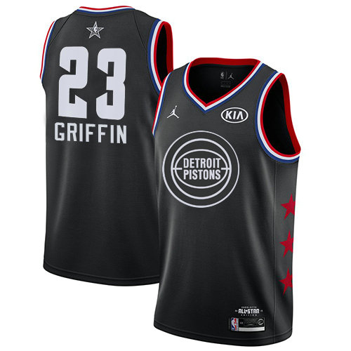 Pistons #23 Blake Griffin Black Basketball Jordan Swingman 2019 All-Star Game Jersey