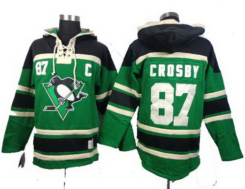 Pittsburgh Penguins #87 Sidney Crosby green Hoody