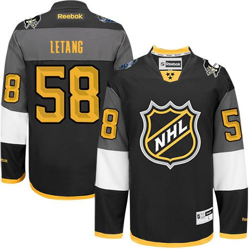 Pittsburgh Penguins 58 Kris Letang Black 2016 All Star NHL Jersey