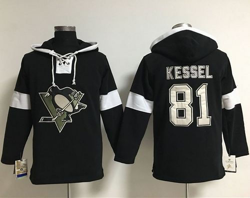 Pittsburgh Penguins 81 Phil Kessel Black Pullover NHL Hoodie
