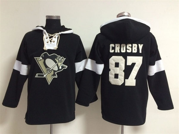 Pittsburgh Penguins 87 Sidney Crosby black NHL Hockey Hoodies NEW style