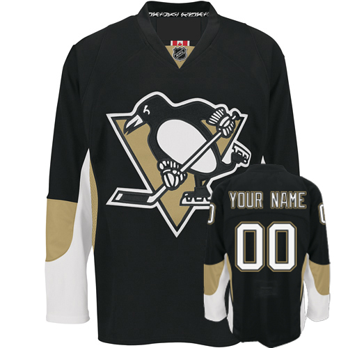 Pittsburgh Penguins Black Customized Hockey Jersey