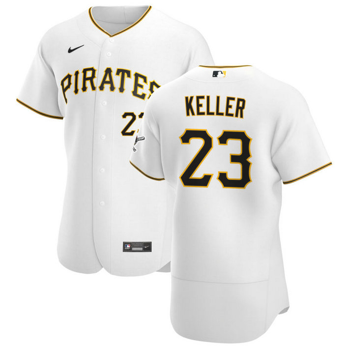 Pittsburgh Pirates #23 Mitch Keller Men's Nike White Home 2020 Authentic Player MLB Jersey