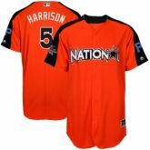 Pittsburgh Pirates #5 Josh Harrison  Orange National League 2017 MLB All-Star MLB Jersey