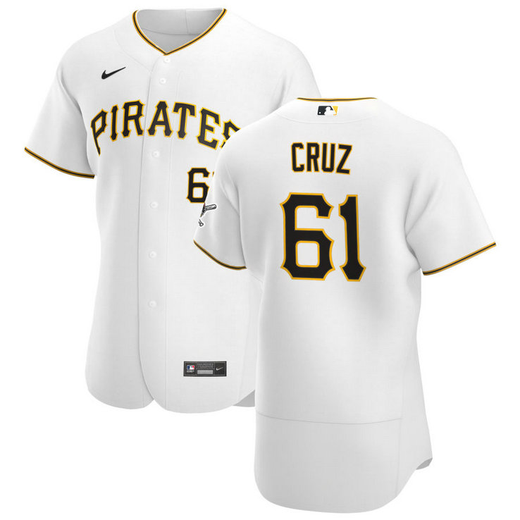 Pittsburgh Pirates #61 Oneil Cruz Men's Nike White Home 2020 Authentic Player MLB Jersey