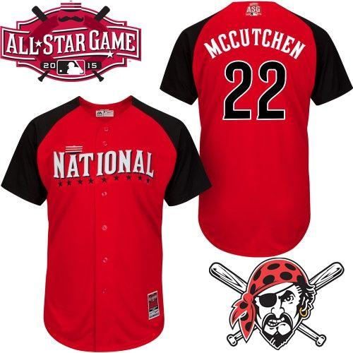Pittsburgh Pirates 22 Andrew McCutchen Red 2015 All-Star National League Baseball Jersey