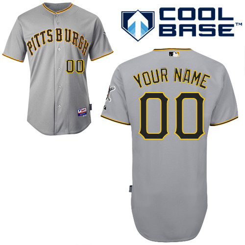 Pittsburgh Pirates Personalized custom grey Jersey