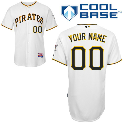 Pittsburgh Pirates Personalized custom white Jersey