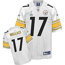 Pittsburgh Steelers #17 Mike Wallace 2011 Super Bowl XLV Jersey White