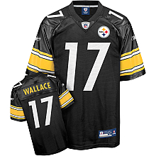Pittsburgh Steelers #17 Mike Wallace Team Color BLACK