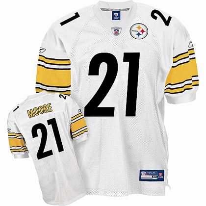 Pittsburgh Steelers #21 Mewelde Moore jerseys white