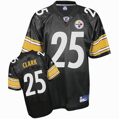 Pittsburgh Steelers #25 Ryan Clark Jersey black