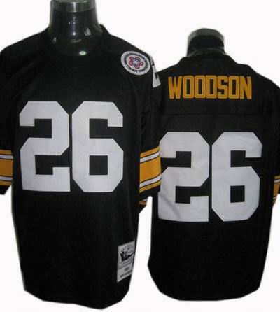 Pittsburgh Steelers #26 Rod Woodson throwback jerseys black