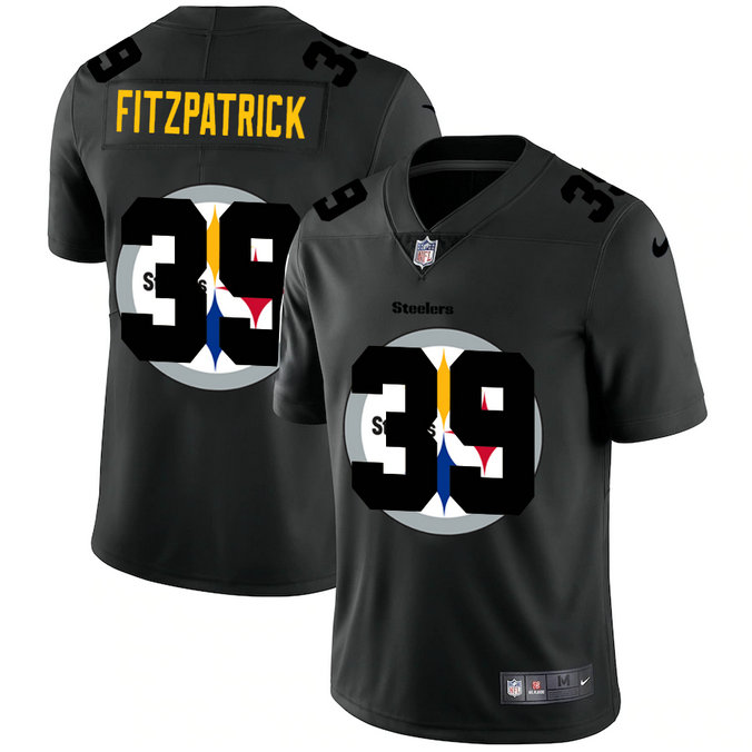 Pittsburgh Steelers #39 Minkah Fitzpatrick Men's Nike Team Logo Dual Overlap Limited NFL Jersey Black