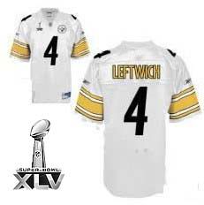 Pittsburgh Steelers #4 Byron Leftwich 2011 Super Bowl XLV jerseys white