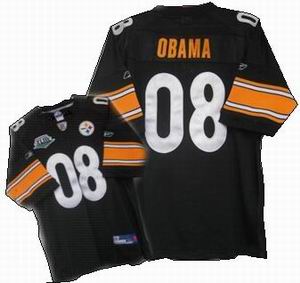 Pittsburgh Steelers #8 OBAMA 09 superbowl black color