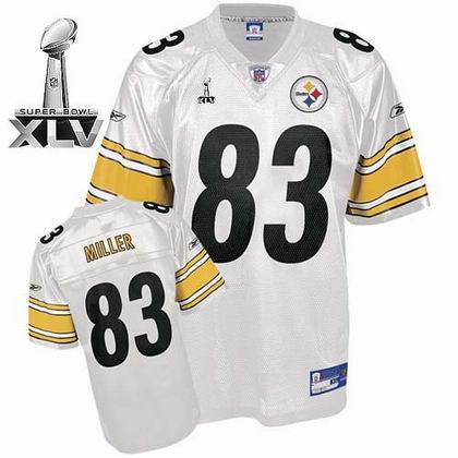 Pittsburgh Steelers #83 Heath Miller 2011 Super Bowl XLV Jersey white