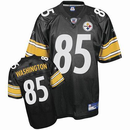 Pittsburgh Steelers #85 Nate Washington team color black