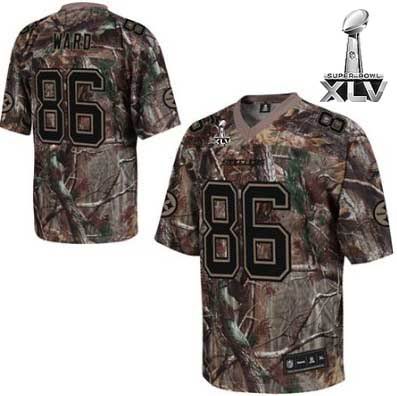Pittsburgh Steelers #86 Hines Ward 2011 Super Bowl XLV Realtree Jersey