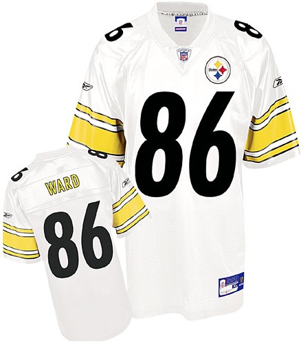 Pittsburgh Steelers #86 Hines Ward White