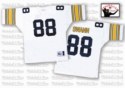 Pittsburgh Steelers #88 Lynn Swann White Stitched Replithentic Jersey MitchellandNess