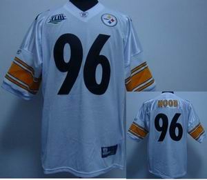 Pittsburgh Steelers #96 Evander Hood 09 superbowl Jersey color white