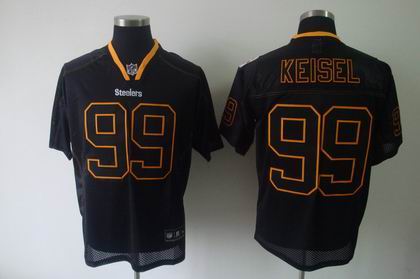 Pittsburgh Steelers #99 Brett Keisel black Champs Tackle Twill jerseys