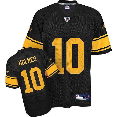 Pittsburgh Steelers 10# holmes black yellow number jerseys
