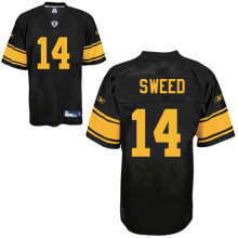 Pittsburgh Steelers 14# Limas Sweed black yellow number