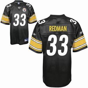 Pittsburgh Steelers 33 Isaac Redman Black Team Color