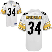 Pittsburgh Steelers 34# Rashard Mendenhall White Jersey