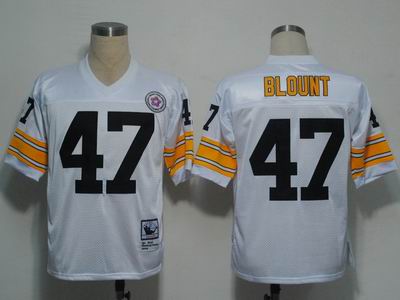 Pittsburgh Steelers 47 Blount White Throwback
