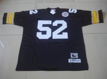 Pittsburgh Steelers 52 Mike Webster Throwback Black jersey