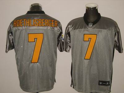 Pittsburgh Steelers 7# B.Roethlisberger Gray shadow jerseys