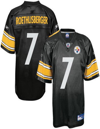 Pittsburgh Steelers 7# Ben Roethlisberger black