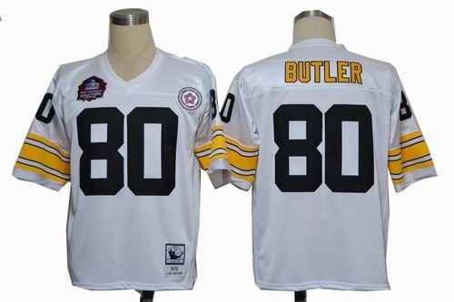 Pittsburgh Steelers 80 Jack Butler White M&N Hall of Fame 2012