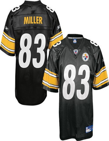 Pittsburgh Steelers 83# Heath Miller black