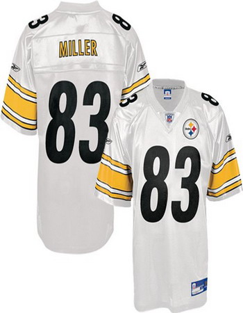 Pittsburgh Steelers 83# Heath Miller white