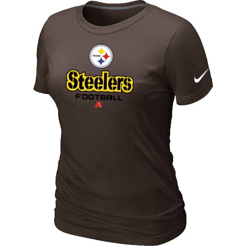Pittsburgh Steelers Brown Women's Critical Victory T-Shirt