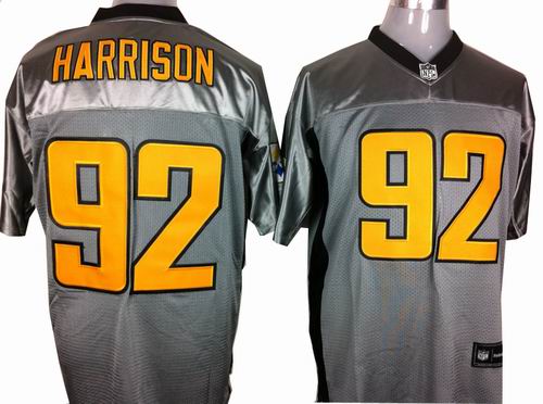 Pittsburgh Steelers James Harrison 92# Gray shadow jerseys