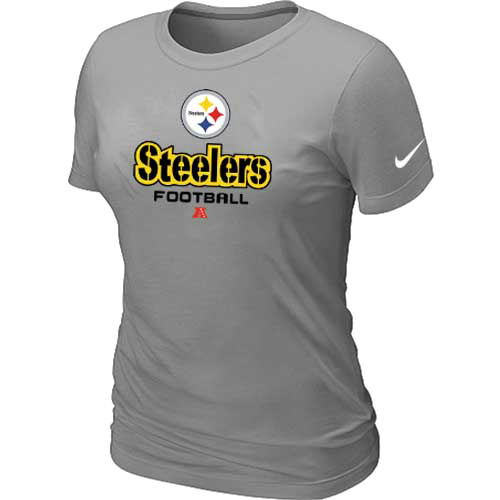 Pittsburgh Steelers L.Grey Women's Critical Victory T-Shirt