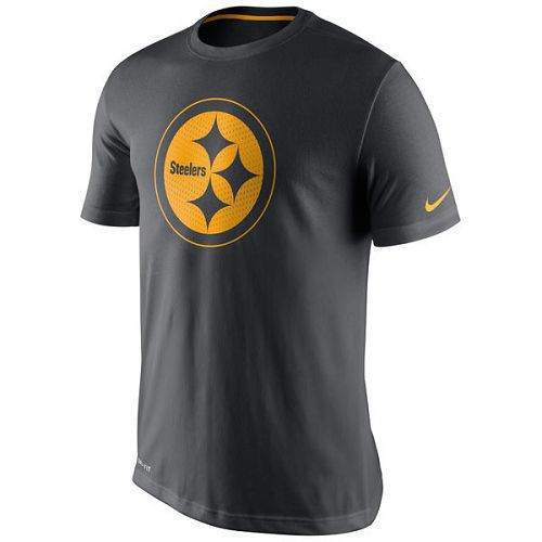 Pittsburgh Steelers Nike Charcoal Team Travel Performance T-Shirt